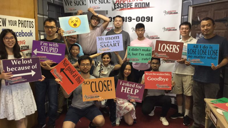 We failed to get out of Princeton's escape room (2019)